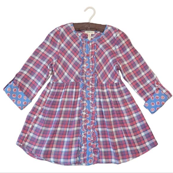 NWOT Matilda Jane Button Down Harper Tunic Red Blue Plaid 8 - Picture 2 of 10